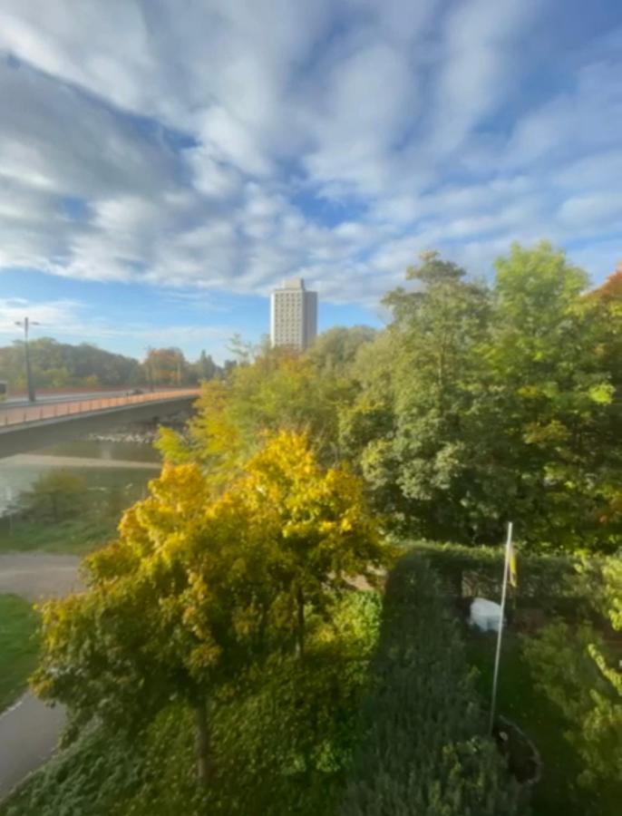 Appartamento 4 Zw M. Blick V. Balkon Auf Lech Augusta Esterno foto